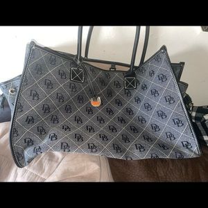 Authentic Dooney & Burke black tote bag